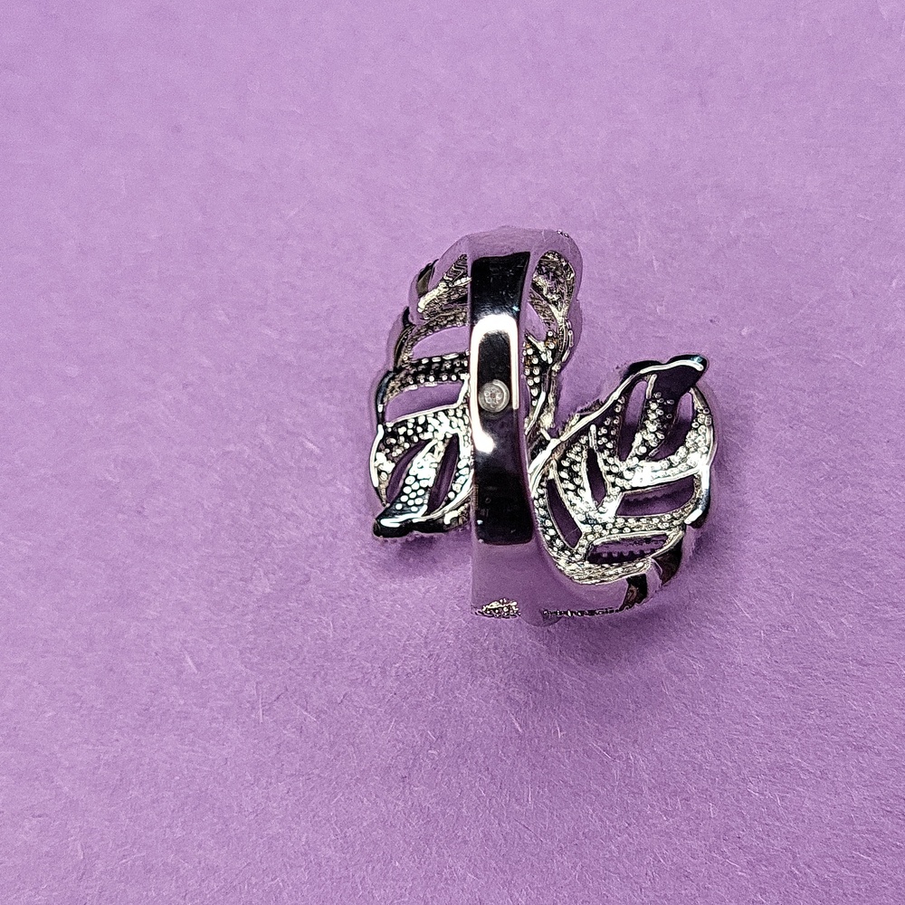 Silver Leaf Ring - image 3